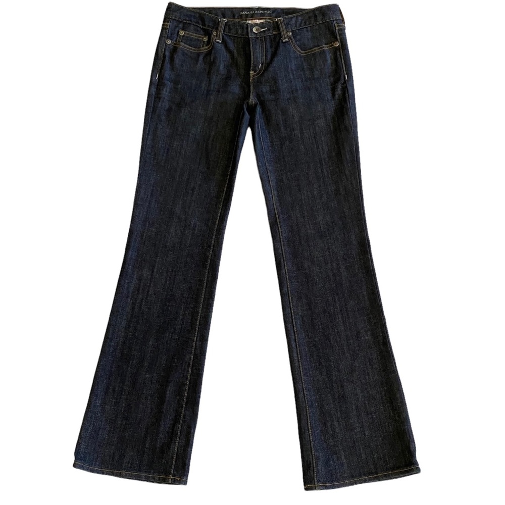 Banana Republic Women’s Stretch Dark Wash Bootcut Jeans Size 8 Petite